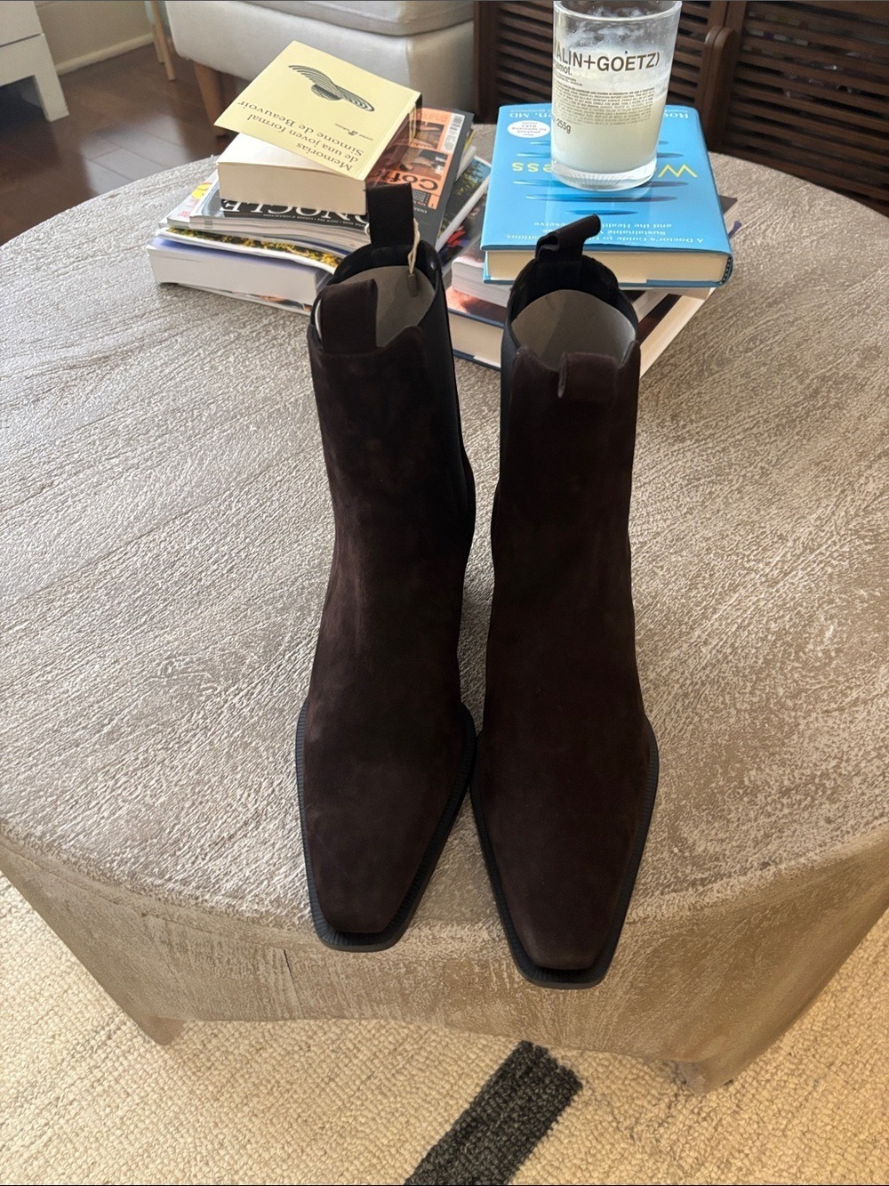 Toteme Brown Suede ankle boots